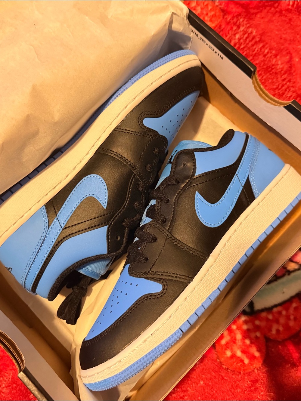 Nike Low-Top Sneaker - Black & Light Blue